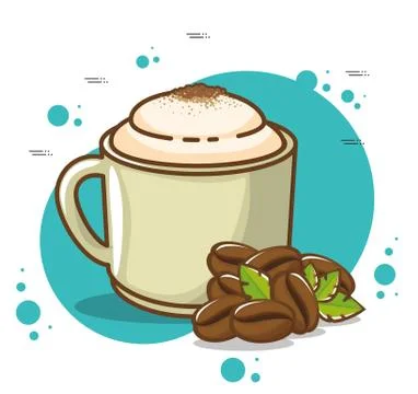 Delicious coffee time elements 스톡 일러스트