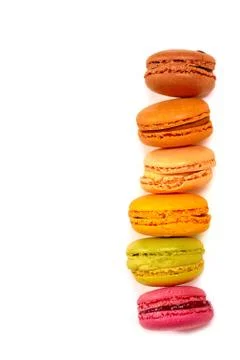 Delicious colorfull macarons Stock Photos