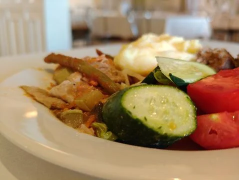 A delicious, complete lunch Foto stock