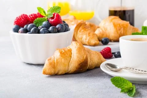 Delicious continental breakfast Foto stock