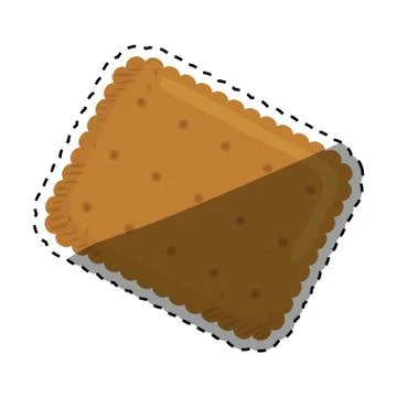 Delicious cookie Cartoon Stock Illustration