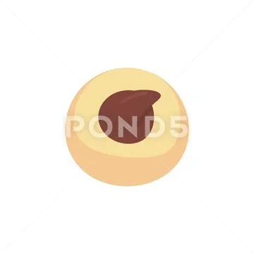 Delicious cookies with christmas decoration Stock Illustration