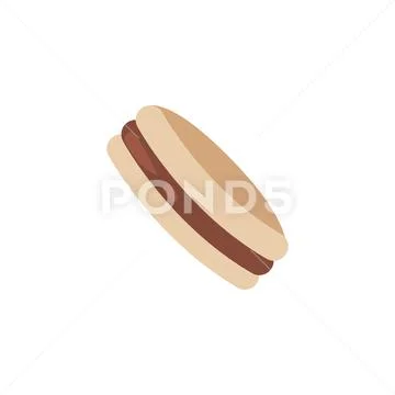 Delicious cookies with christmas decoration Stock Illustration