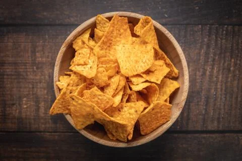 Delicious corn chips Stock Photos