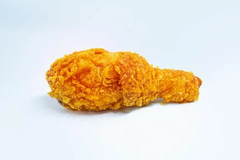 Delicious crispy fried chicken with a plain background Stock Photos