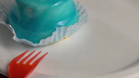 Delicious cupcakes with drinks. Stock Footage 74949356