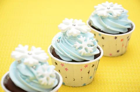 Delicious cupcakes Stock Photos