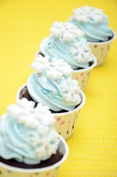 Delicious cupcakes Stock Photos