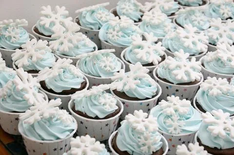 Delicious cupcakes Stock Photos