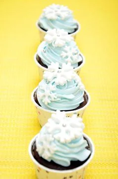 Delicious cupcakes Stock Photos
