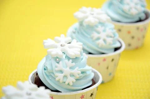 Delicious cupcakes Stock Photos
