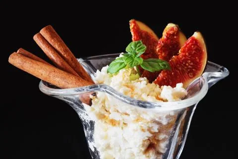 Delicious curd Stock Photos