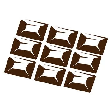 Delicious dark chocolate bar vector Illustrazione stock