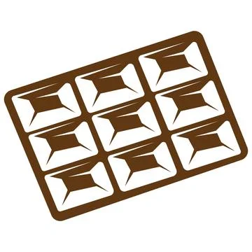Delicious dark chocolate bar vector イラスト素材