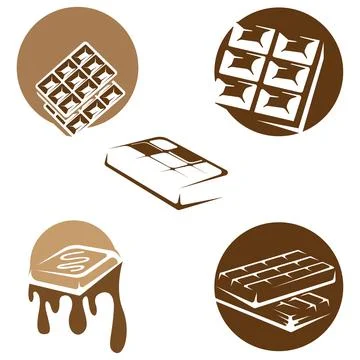 Delicious dark chocolate bar vector Stockillustratie