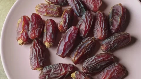 Delicious Dates for Ramadan: Fresh and Healthy Snack Stock Footage 301156879