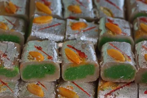 Delicious Deepavali sweets Foto stock