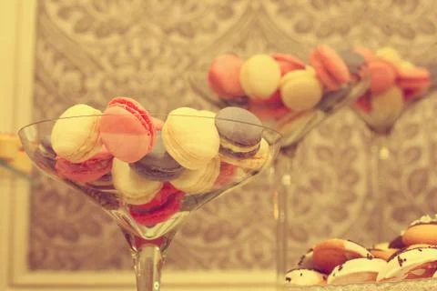 Delicious dessert buffet Stock Photos