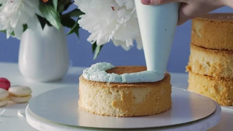 Delicious dessert cooking. Video stock 105448072