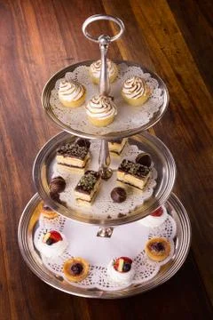 Delicious dessert selection Foto stock