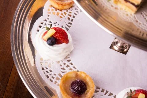 Delicious dessert selection Stock Photos