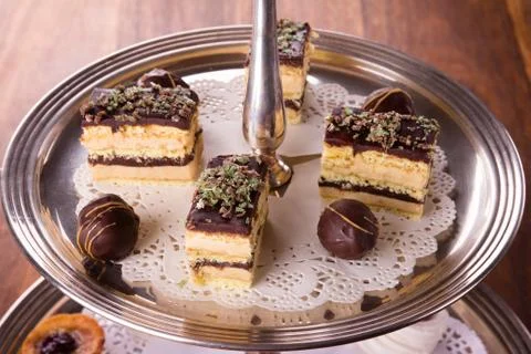 Delicious dessert selection Stock Photos