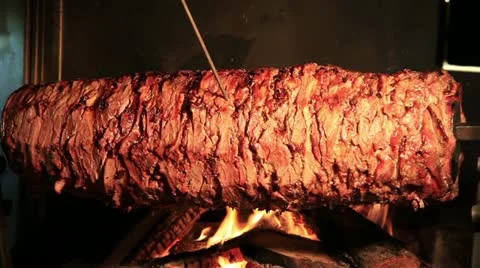 Delicious Doner Kebab Stock Footage 12021851