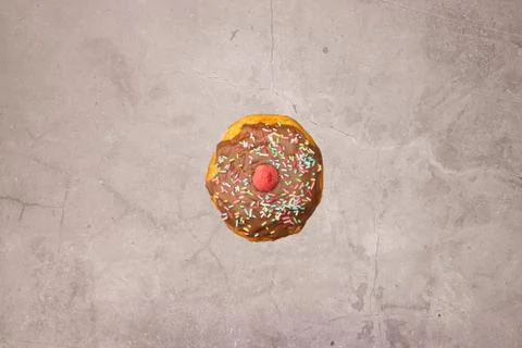 Delicious Donuts glazed with chocolate Stock Photos