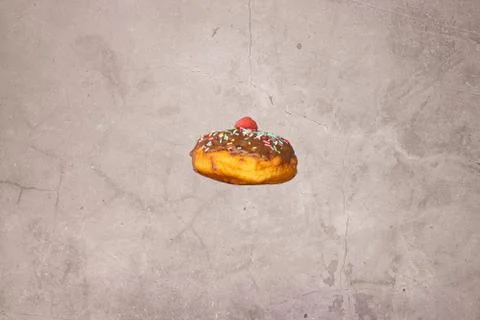 Delicious Donuts glazed with chocolate Stock Photos