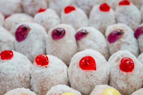 Delicious donuts with icing Foto stock