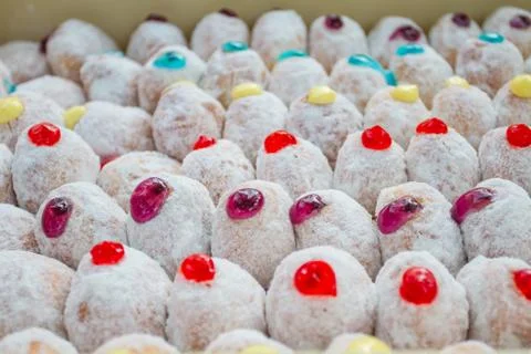 Delicious donuts with icing Stock-Fotos