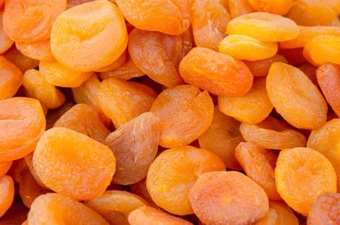 Delicious  Dried apricots Foto stock