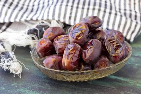 Delicious dried dates Stock Photos