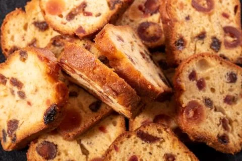 Delicious dried fruit cake Foto stock