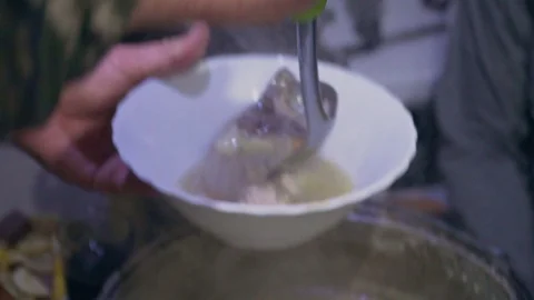 Delicious ear poured into a plate Stock Footage 102440787