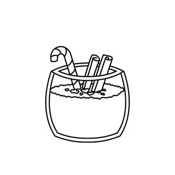 Delicious eggnog illustration Stock Illustration