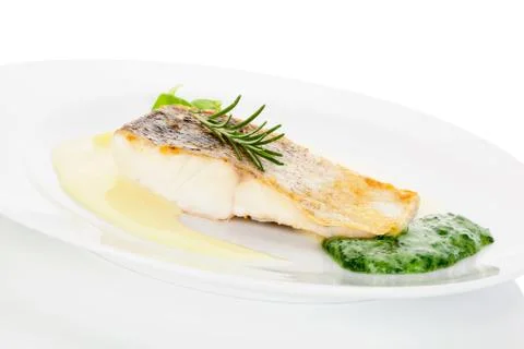 Delicious fish eating. Stock Photos