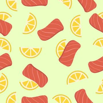 Delicious food pattern seamless vector Illustrazione stock