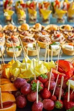 Delicious food on the table Foto stock