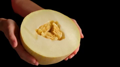 Delicious fresh beautiful melon from different sides. high quality. Stock Footage 137940763