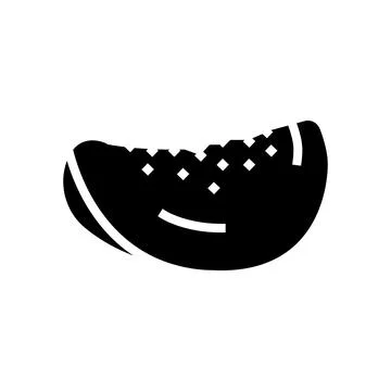 Delicious fresh mango slice glyph icon vector illustration Ilustración de archivo