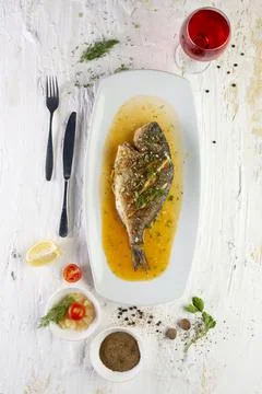 Delicious fried fish 写真素材