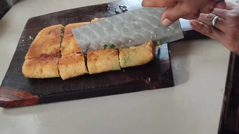 Delicious Fried Martabak Stock Footage 325692716