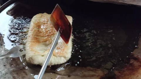 Delicious Fried Martabak Stock Footage 325692741