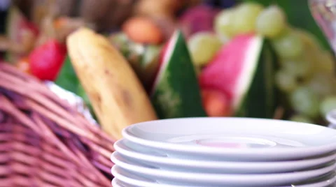 Delicious fruit basket Stock Footage 41955343