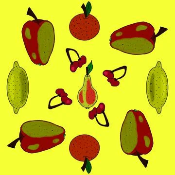 Delicious fruit Stock-Illustration