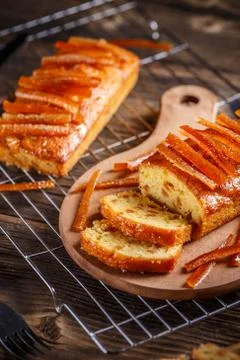 Delicious fruit loaf Stock Photos