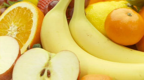 Delicious fruits close loop part II Stock Footage 333013