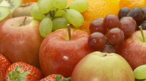 Delicious fruits close loop part I Stock Footage 333018