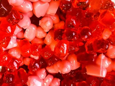 Delicious fun gummy bear pattern Stock Photos